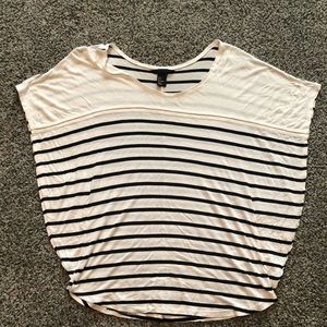 H&M Striped Black and White Top! Size Small!